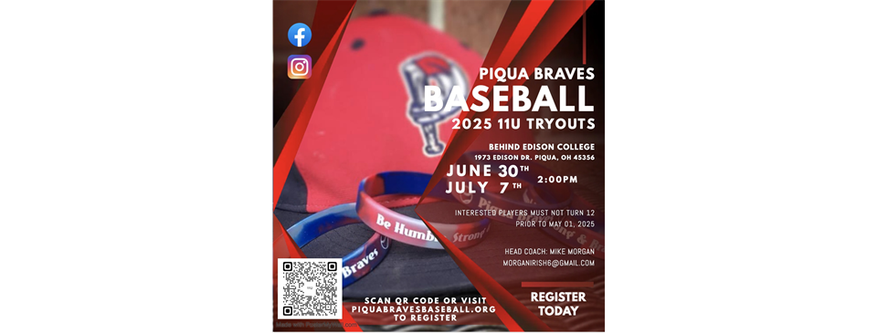 11U Tryout Dates Announced